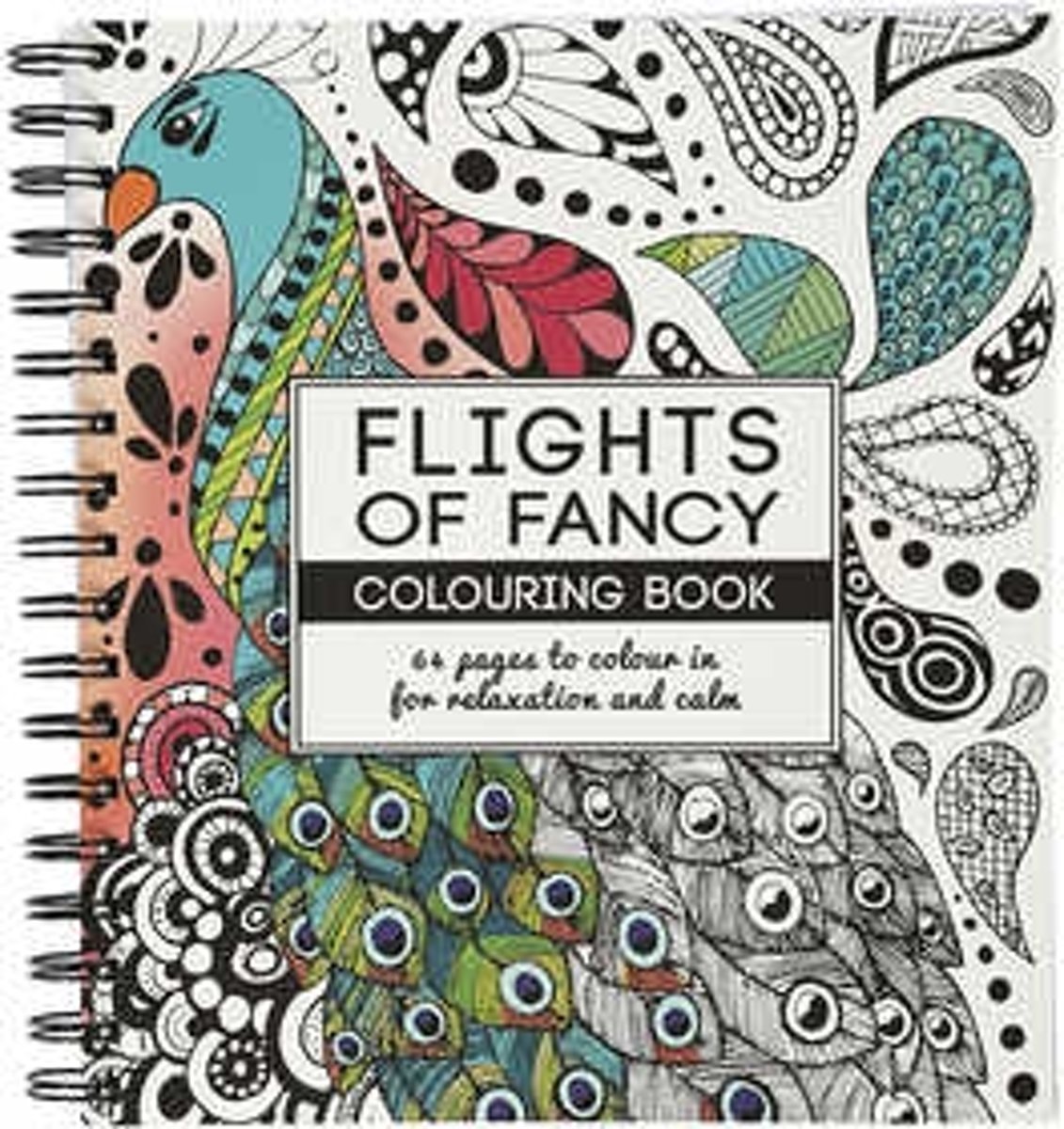 Kleurboek, afm 19,5x23 cm,  64 pagina´s, Flights of Fancy, 1stuk [HOB-19284]